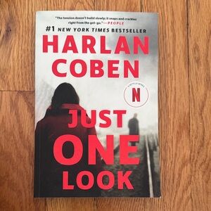 Harlan Coben "Just One Look" Paperback - Red and Black Cover